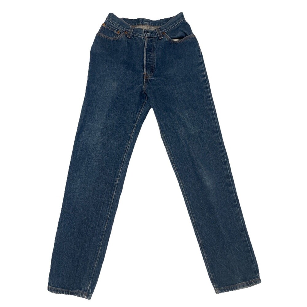 Vintage Levi's 501 Jeans Mens 26x28 Blue Medium Wash Denim Button Fly 90s USA